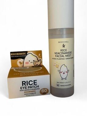 BonnyHill Rice Niacinamide Facial Mist + Rice Eye Patch Set